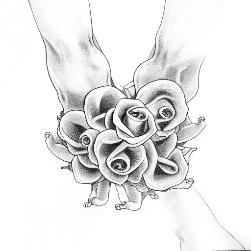 Skeleton Hand Flowers