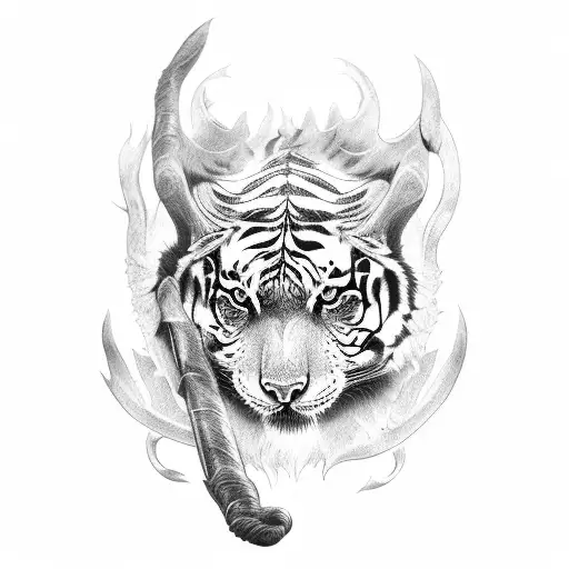 Crow And Wolf And Tiger