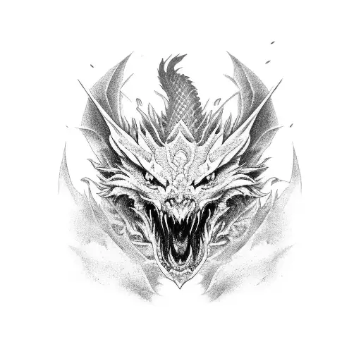 Dragon Wolf And Crow