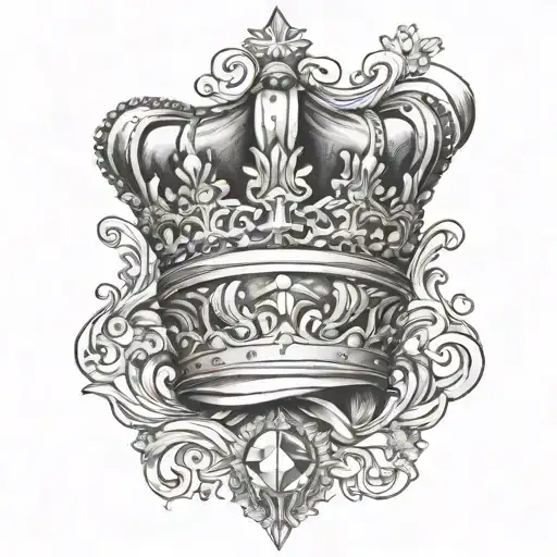 K With Crown And Diamond