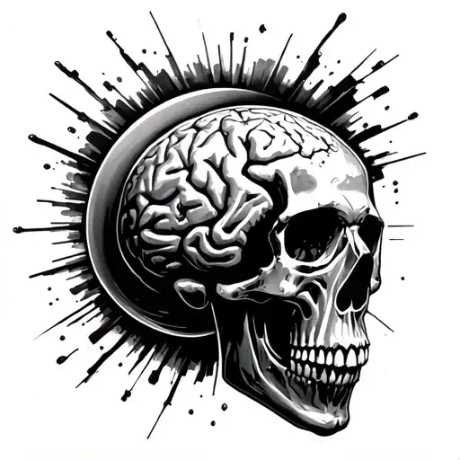 Skull Brain Earth Explode