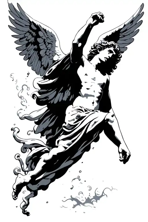 Falling Male Angel