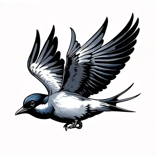 Swallow Bird Flying