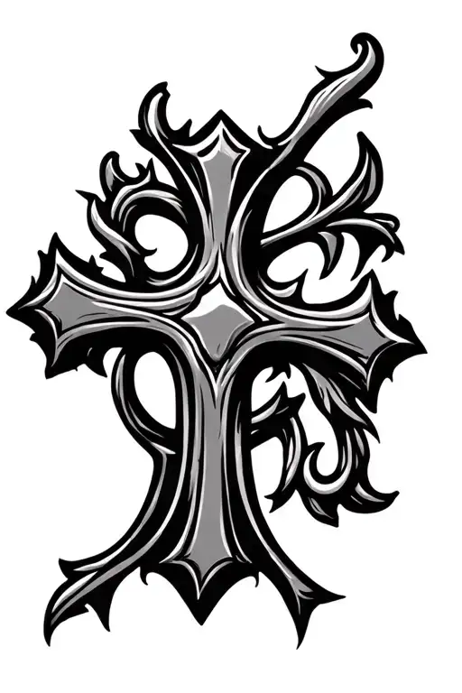 Fine Line Western Cross Wall Decor