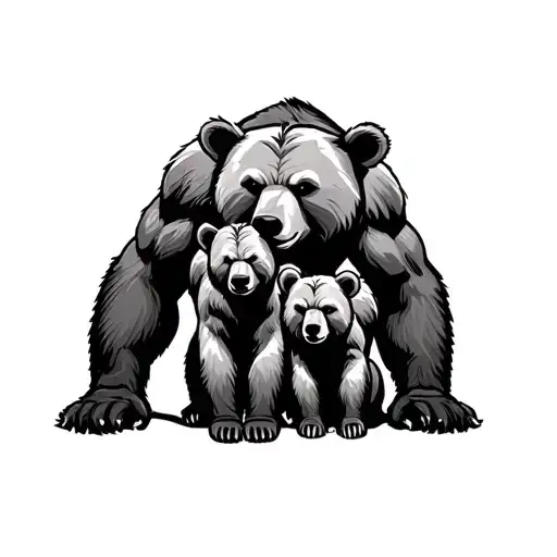 Bear Family Strong Man