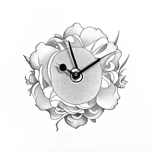 Flower & Clock