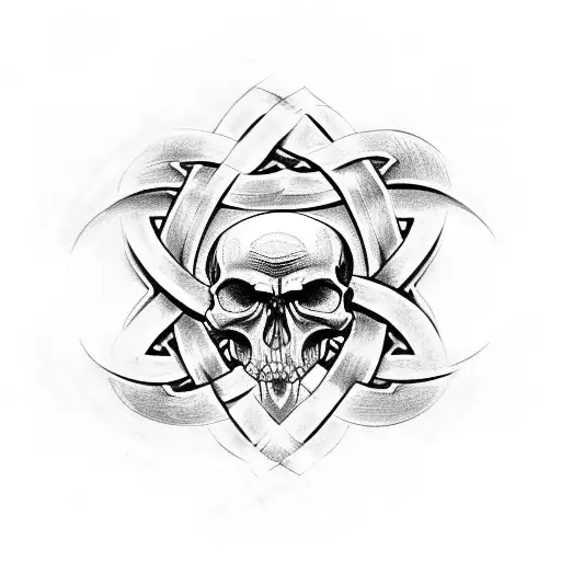 Celtic Knot Skull