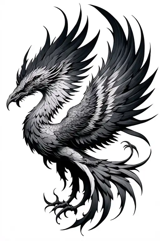 Fine Line Phoenix Rising