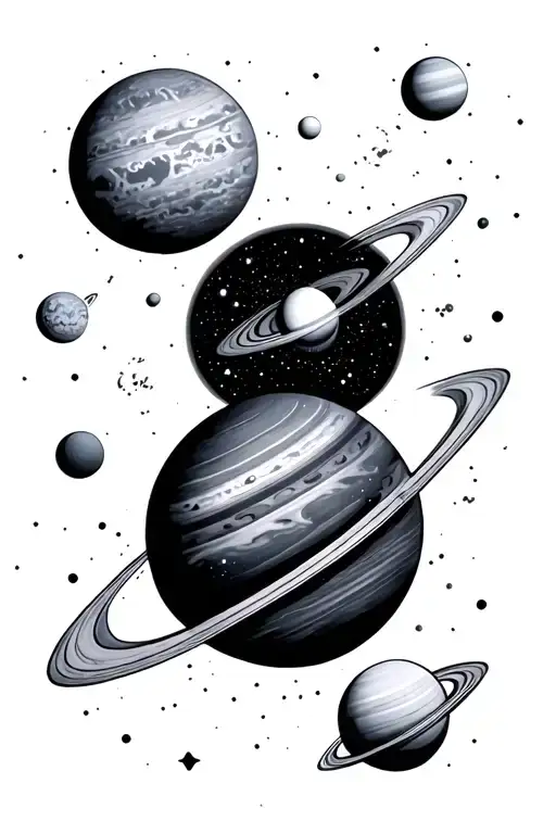 Astronomy Galaxy And Solar System Planets