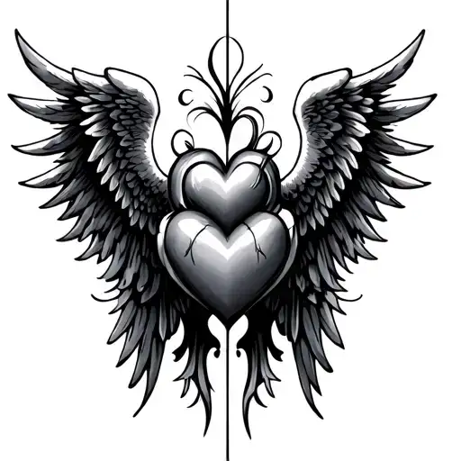 Heart Angel Wings