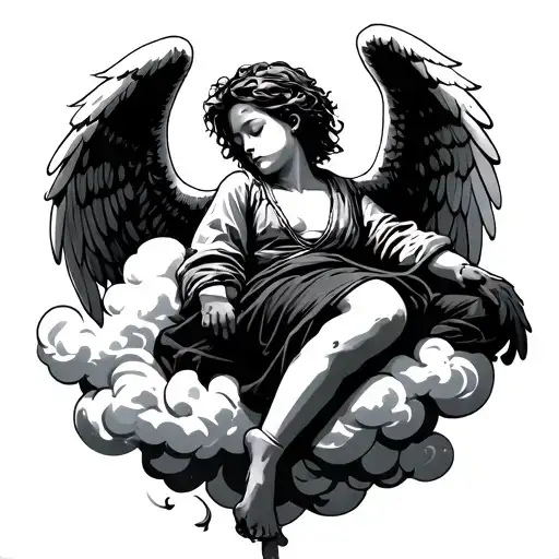 Gangsta Angel On A Cloud Sleeping
