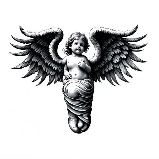 Angel Baby Footprint