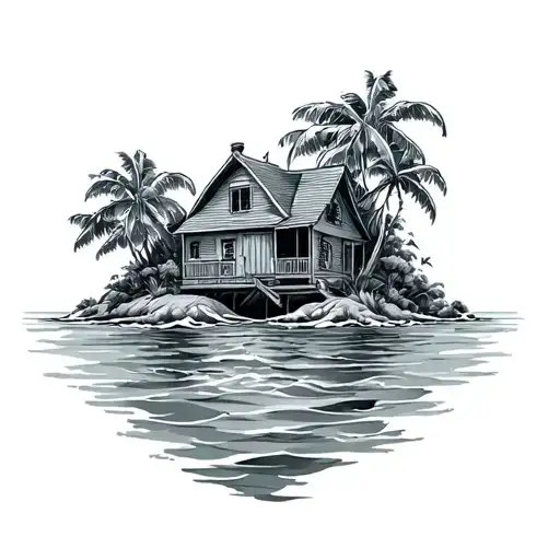 House On An Island In The Ocean