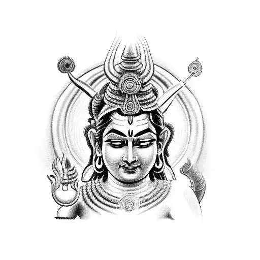 Hindu God Shiva In 3D