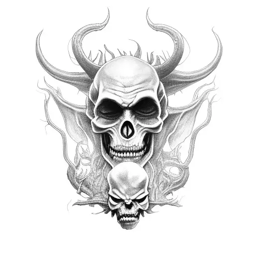 Forearm Haloween Demon