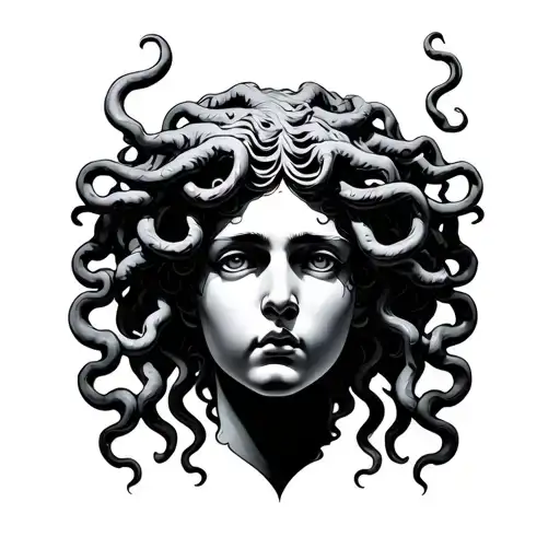 Realism Medusa Head