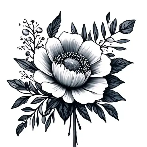 December And January Birth Flower Bouquet