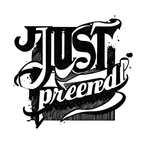 Lettering Just Pretend