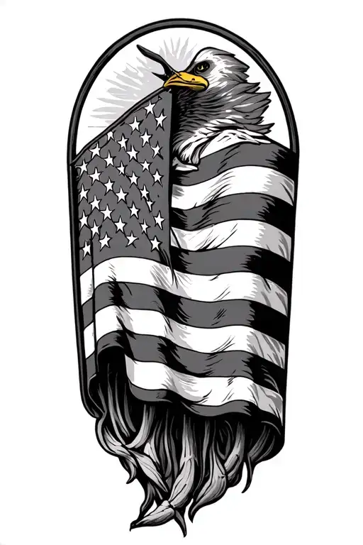 American Flag Inside