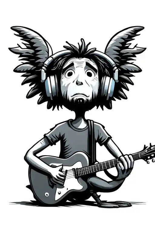 Funny Pearl Jam's Stickman Listening To Music