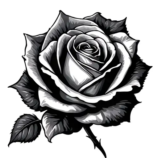 One Rose Chiffre Romain