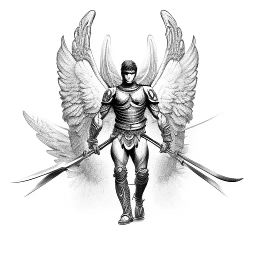 Male Warrior Angel