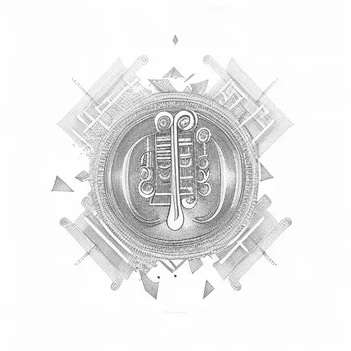 A Bowl Of Filipino Food Surrounded By Musical Notes