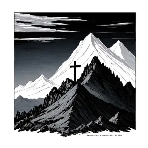 Cross On A Mountain