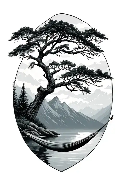 Trees Mountains River Mountain Hammock