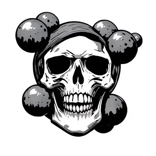 Skull With Bombs