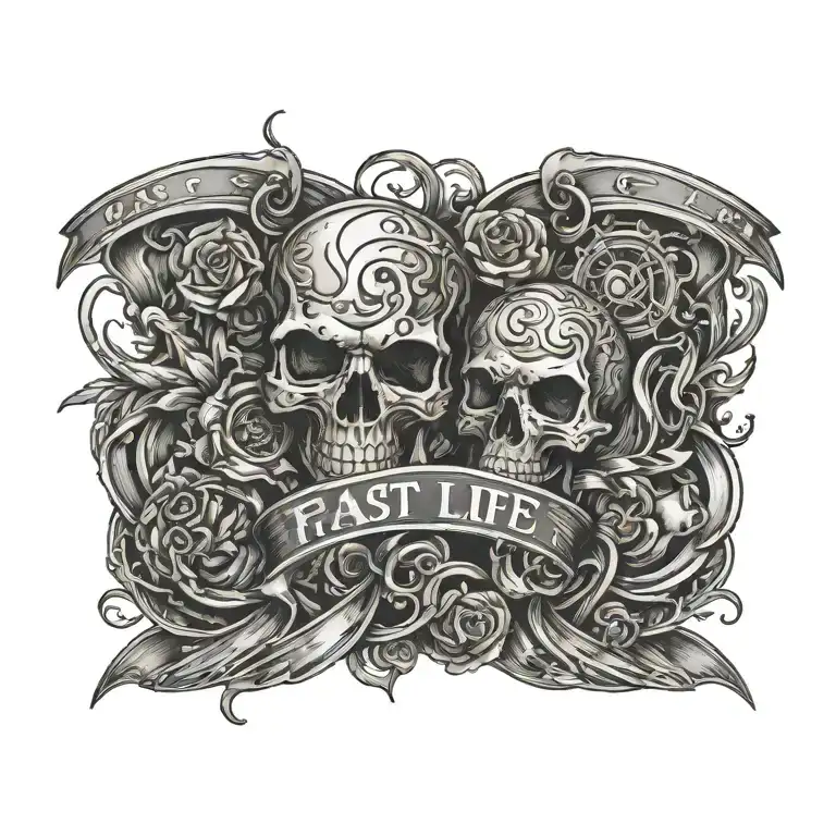 Fast Life Tattoo Design