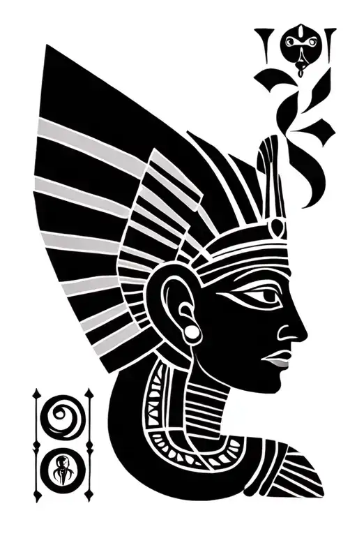 Discobolo De Miron Discobolo With Ancient Egyptian Symbols