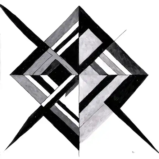 Black Geometric Pattern Inspired