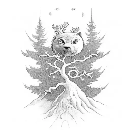 Illuminated Letters Arthur Include A Tree And The Number 7