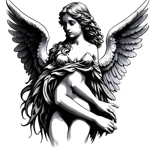 Angel And Wings Made