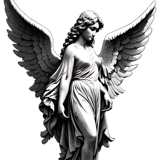 Angel And Wings Made