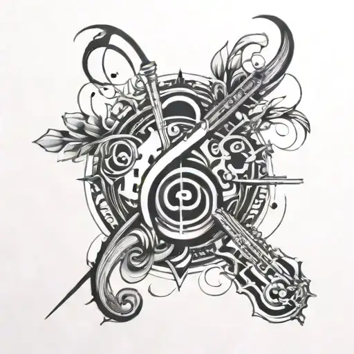 R&b Music Fusion Symbolized