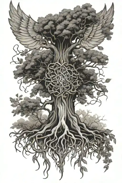 Tree Wings Roots