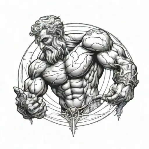 Atlas Holding Up The Sky Filled