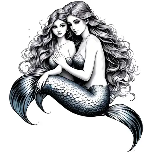 Little Mermaid Sitting