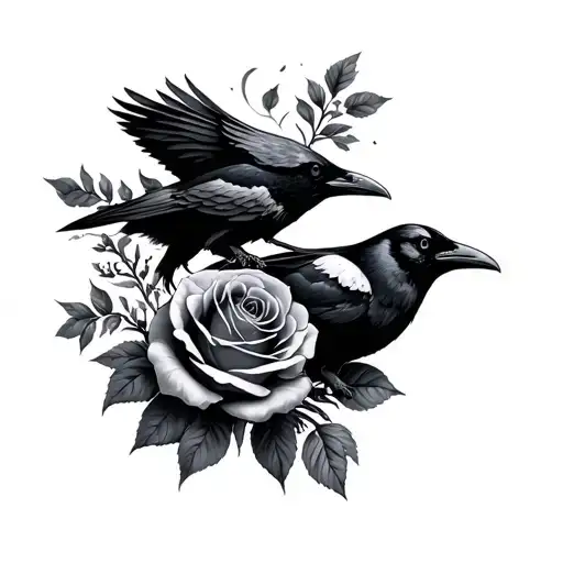 Raven And Rose