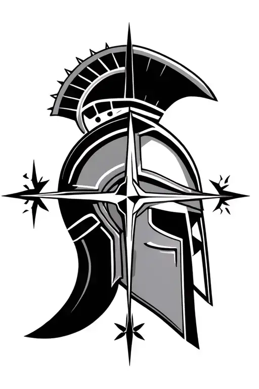 Spartan Helmet Compass