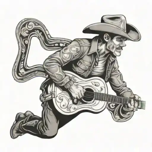 Cowboy With Guitar