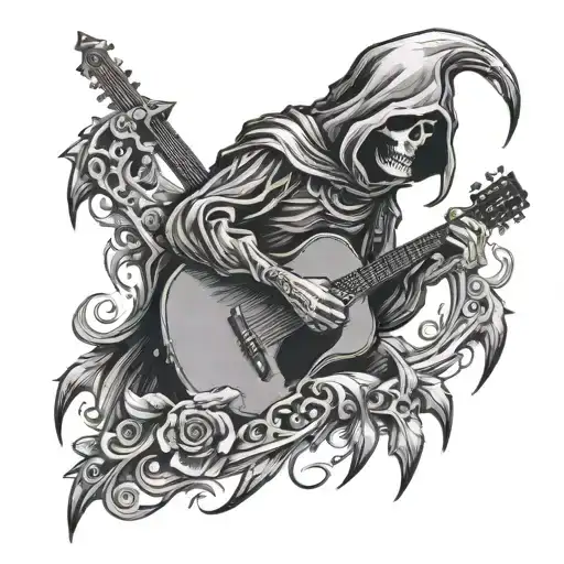 Reaper With Acoustic Guitar