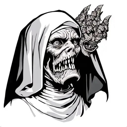 Creepy Monster Nun