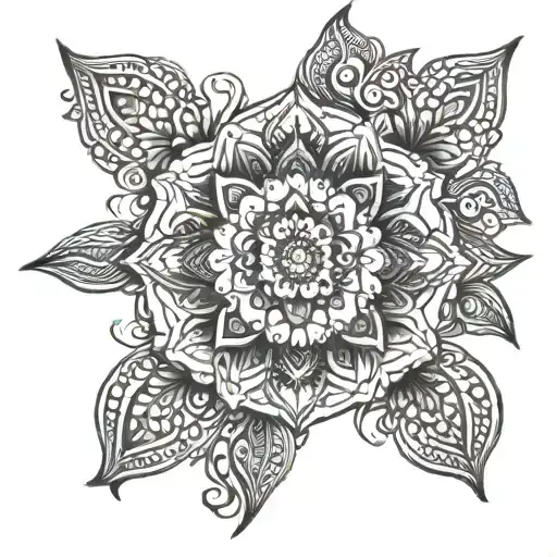 Ornamental Girly Mandala