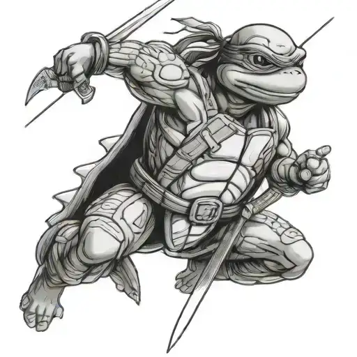Ninja Turtle Leonardo With Sword