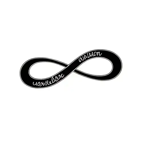 Infinity Symbol With Names Incorporated