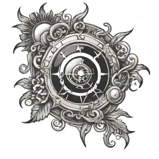 Treasure And Sun Behind