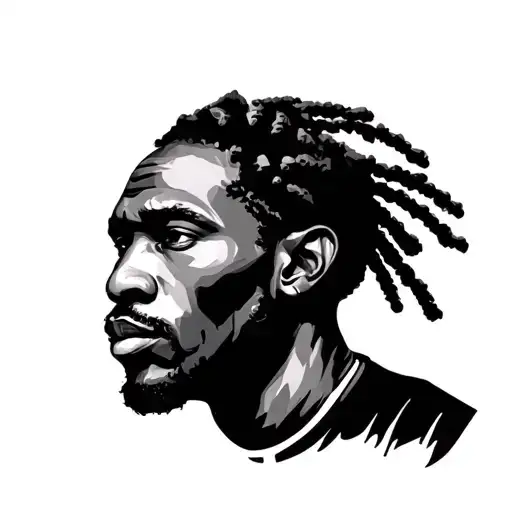 African Man Face Made